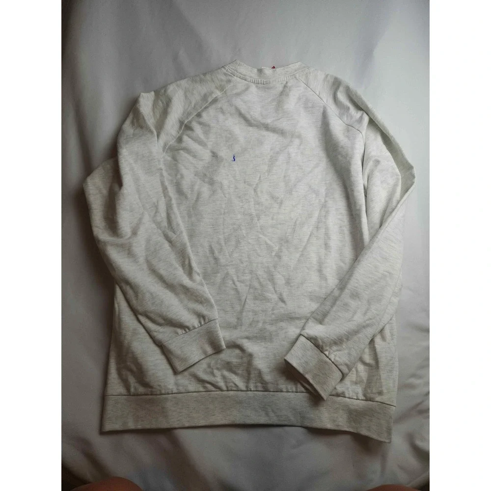 Kappa Omini Logo Sweatshirt Mens XL Grey Heather Raglan Crewneck Pullover